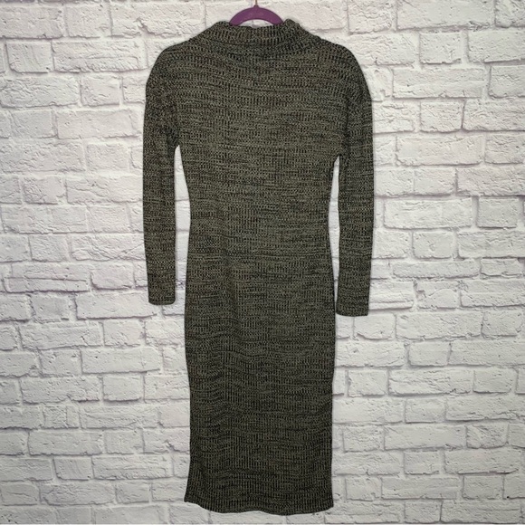 Ten Sixty Sherman Cowl Neck Long Sleeve Knit Bodycon Midi Dress - Picture 7 of 15